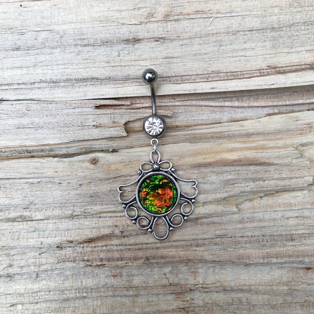 Beautiful‎ OpalBelly Button Ring